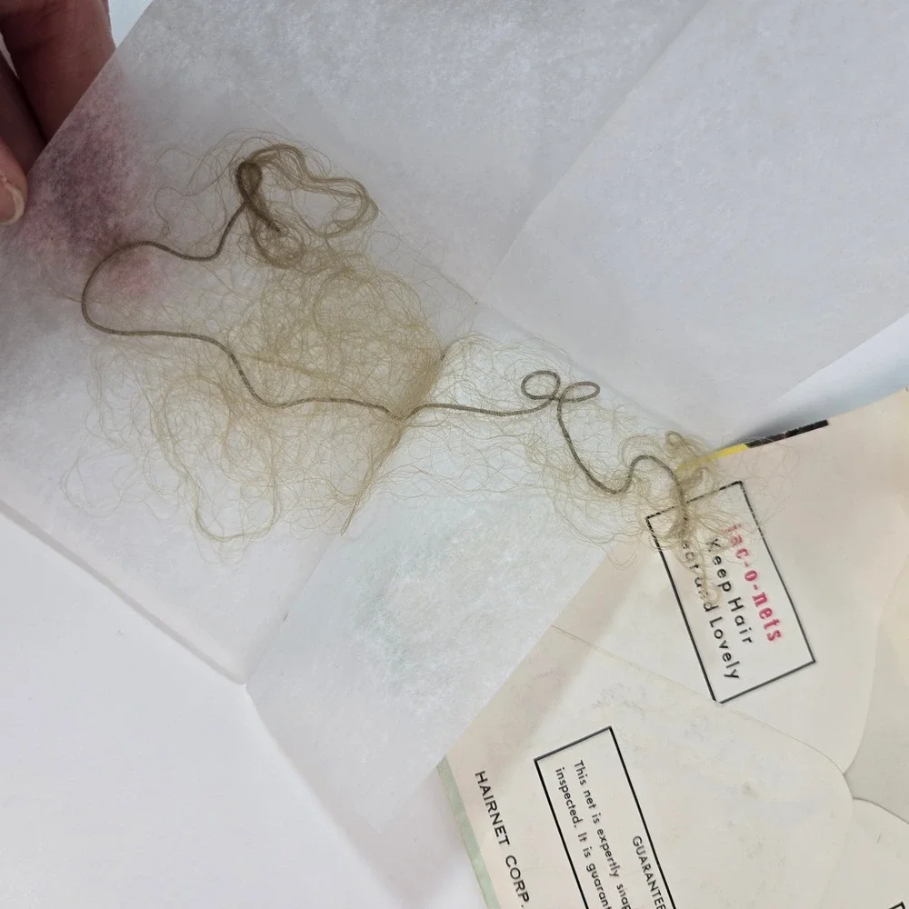 Vintage Jac-o-net De Luxe Invisible Hair Net Blonde Nylon Made in England No 159